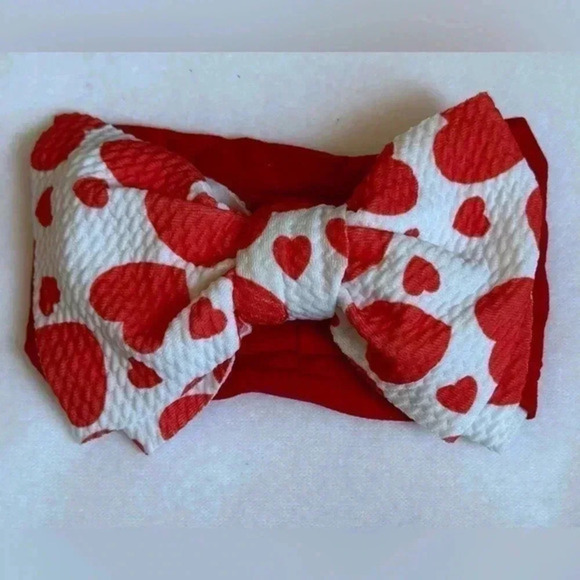 Valentine Bohemian Bow Headband - Picture 1 of 5